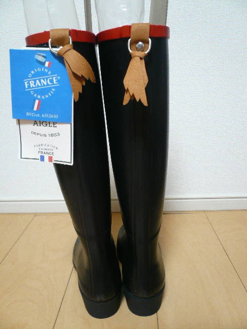 春夏新作 MISS エーグル AIGLE 未使用! JULIETTE ネイビー×レッド