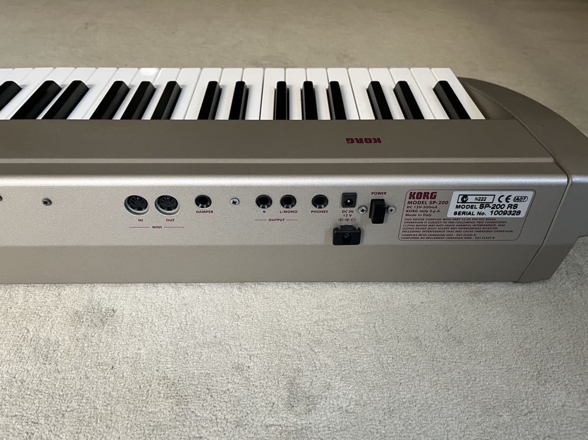 KORG SP-200電子ピアノ MIDIキーボード _画像5