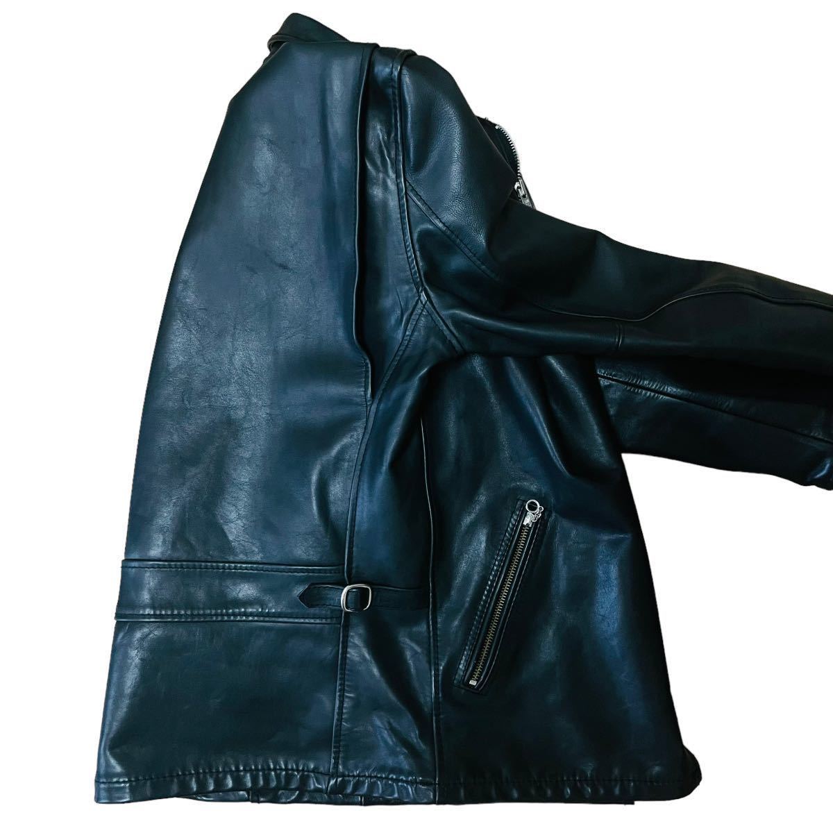 極美品】Schott ライダースジャケット シングルライダース 牛革 極美品】Schott ライダースジャケット シングルライダース 牛革