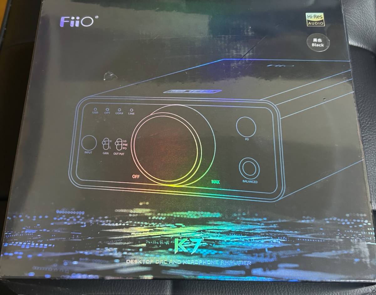 ■新品未開封/送料無料■FiiO K7 FIO-K7-B 小型 据え置き ヘッドフォンアンプ USBDAC内蔵_画像2