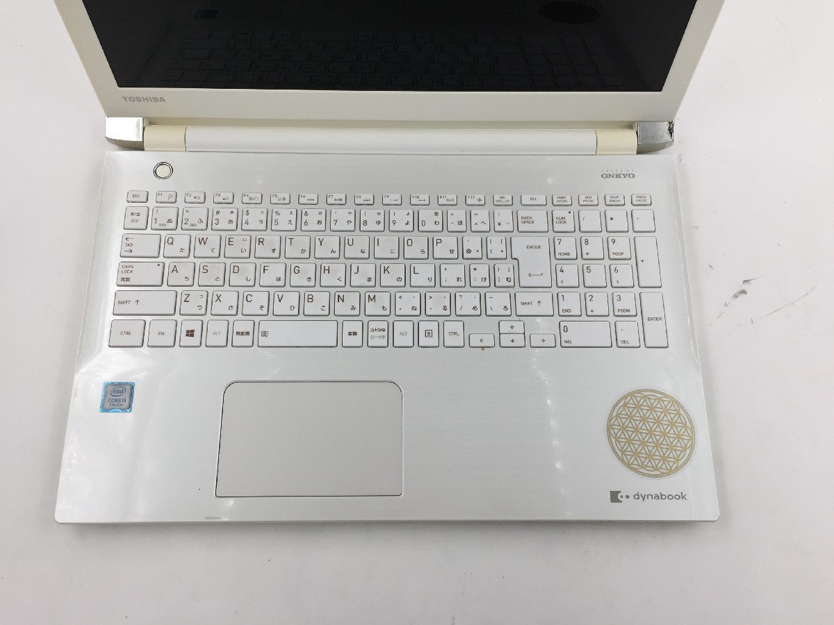 ♪▲【TOSHIBA 東芝】ノートPC/Core i3 7100U(第7世代)/HDD 500GB dynabook EX/45CW Blanccoにて消去済み 1030 N 22_画像2