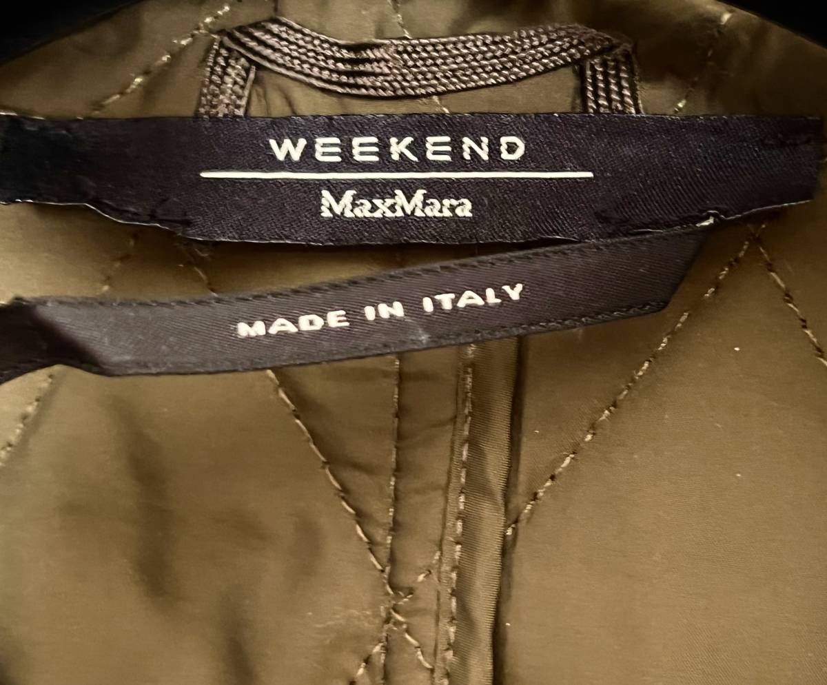 ■ MAX MARA WEEKEND イタリア製 マックスマーラ ウィークエンド キルティング ジャケット ブルゾン 美品_画像10