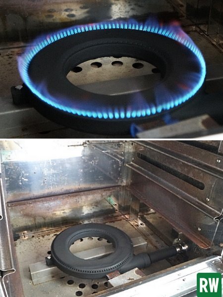 3. gas range comet Kato XY-960 LP gas 900×600×800mm oven attaching 3. gas-stove gas oven business use [3-239196]