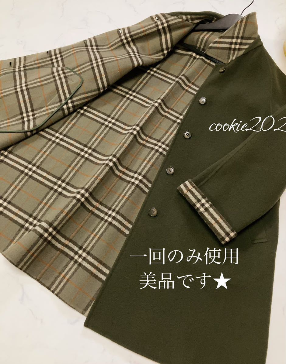 高級【極美品 カシミヤウールコート】BURBERRY バーバリー 人気色 美