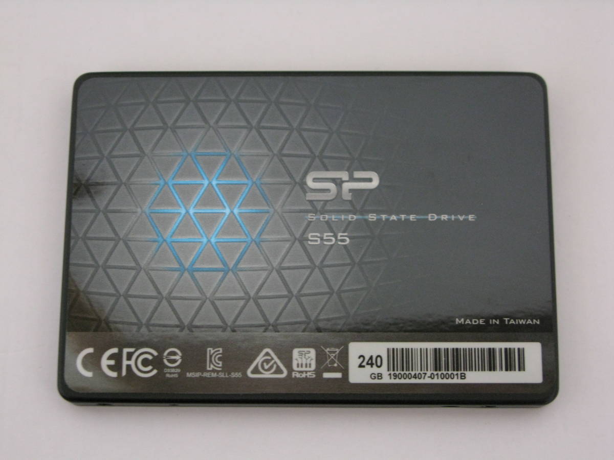 シリコンパワー SSD 240GB SATA3 2.5インチ 7mm S55シリーズ(送料無料)_品物表面