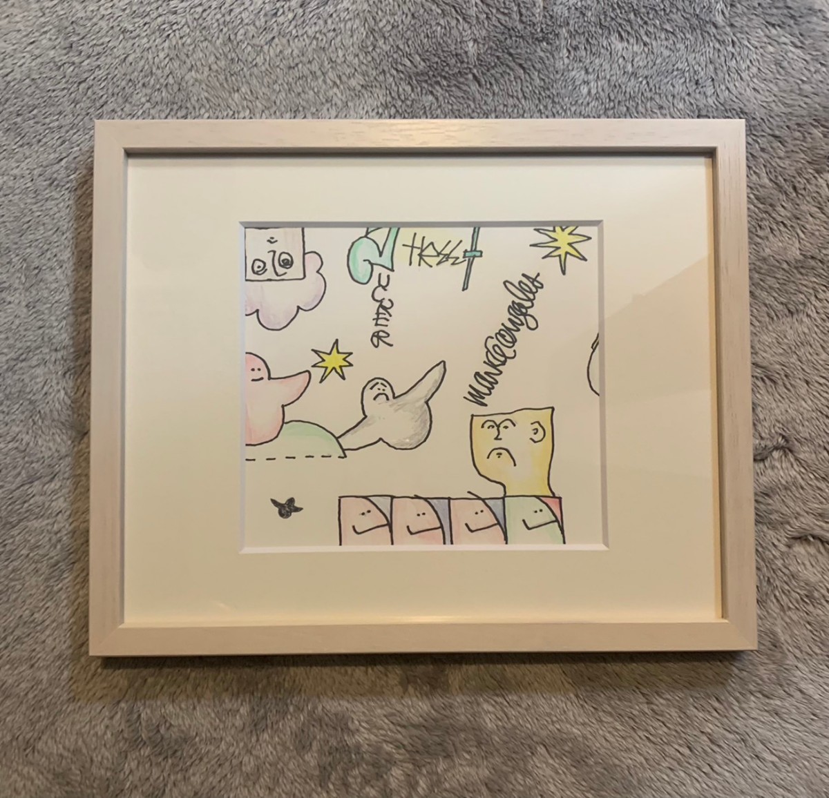 アート作品 MARK GONZALES GONZ マークゴンザレス 直筆イラスト サイン入り 原画 3_画像1