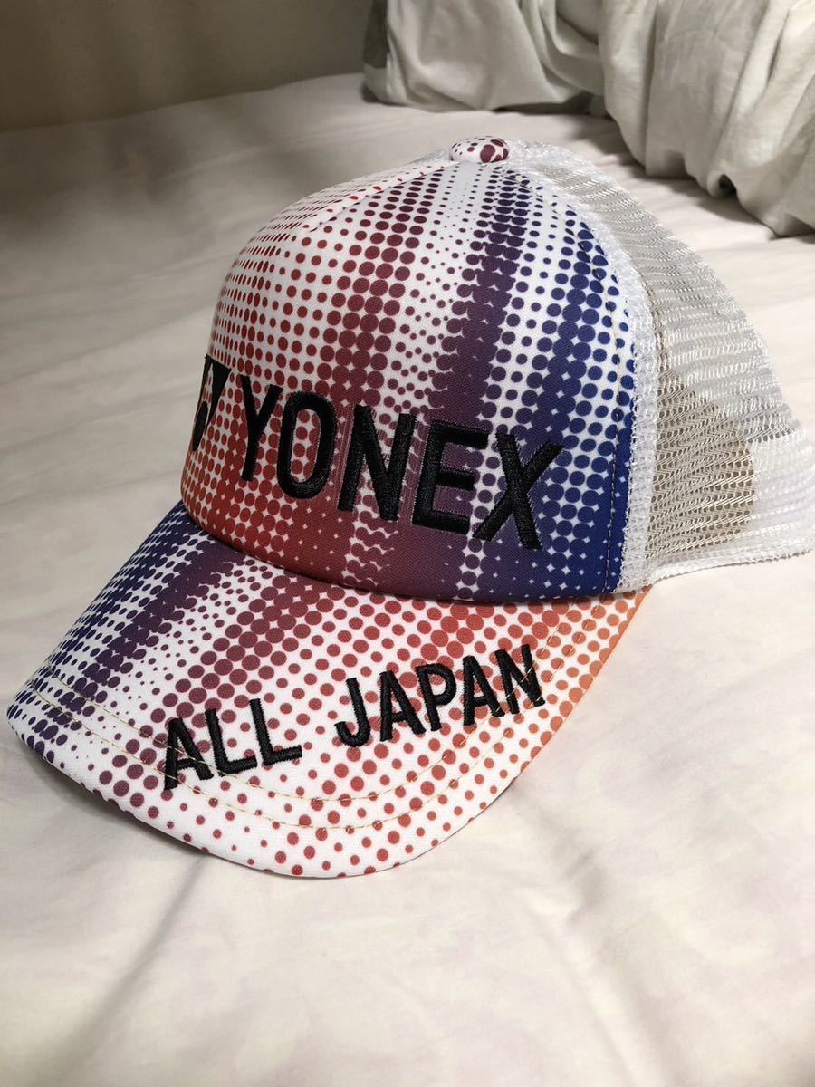 数量限定　超限定品　 最新　オールジャパン　ALL JAPAN　YONEX　ヨネックス　限定キャップ 　2023夏　ホワイト柄　　大会会場限定_画像1