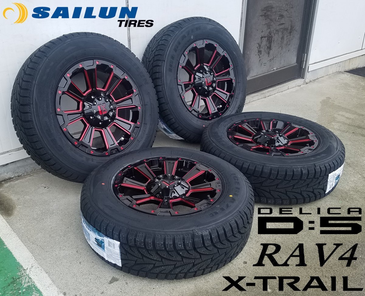 即日発送 【スタッドレス】 デリカD5 エクストレイル CHR クロスロード CX-5 CX-3 16インチ DeathRock SAILUN ICEBLAZER WST1 225/70R16_画像7