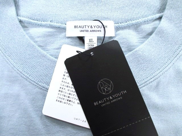 【冬SALE開催中】新品★UNITED ARROWS スモーキーサックスロンT★XL★定価6600円★BEAUTY&YOUTH 水色★ユナイテッドアローズ メンズ_画像9