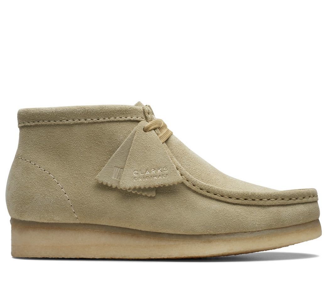 Clarks Wallabee Boot クラークス ワラビーブーツ メープル ベージュ モカシン レディース UK5_画像2