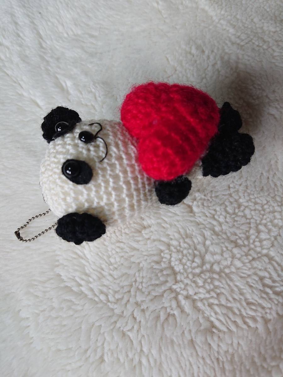 *sweet* braided ...! strap. key holder. Panda * Heart ....... Chan.