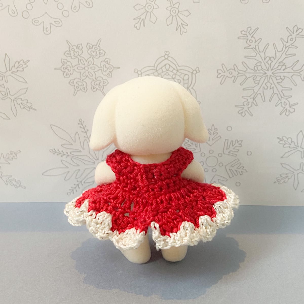 ◇女の子　クリスマスモチーフワンピース◇シルバニア赤ちゃん　着せ替え　冬　ドレス