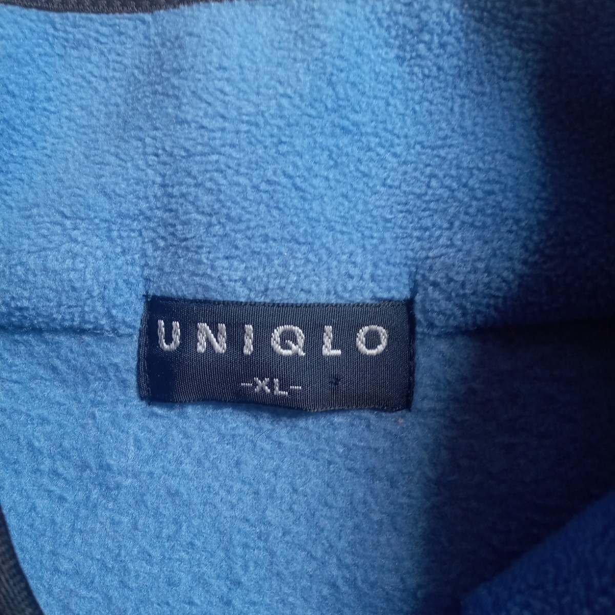 90s OLD UNIQLO オールド ユニクロ フリースジャケット 青 XL★ ハーフジップ ビンテージ ヴィンテージ vintage_画像7
