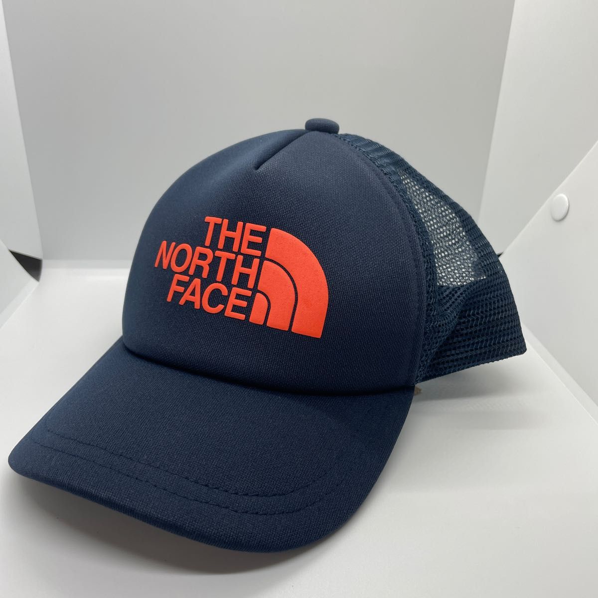 THE NORTH FACE メッシュキャップ ロゴ キッズ キャップ帽子 ザノースフェイス 紺 キッズ M 