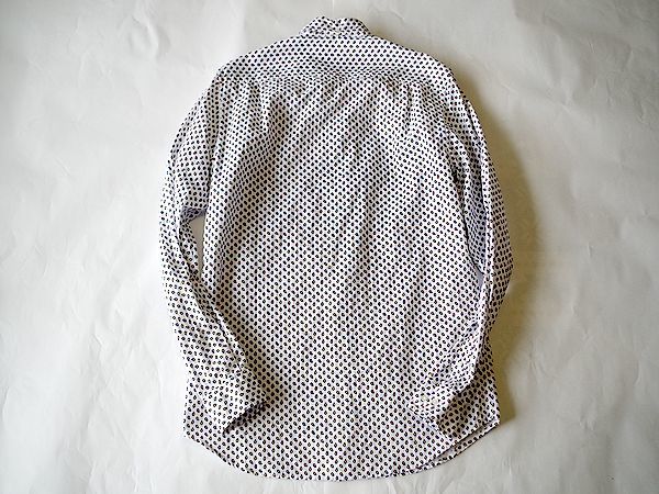 美品☆ 2009AW Supreme ドット柄 長袖ボタンダウンシャツ M size ホワイト ペイズリー 古着 初期 秋服_画像2