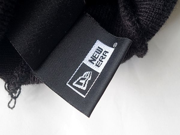 美品☆Supreme x NEW ERA 19AW 別注 HQ BEANIE アドレスロゴ スモールボックスロゴ ニットキャップ ブラック_画像9