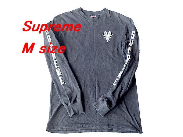 古着☆2010AW Supreme Sean Cliver Lucifer L/S Tee サタン ロンT ブラック M サイズ オールドスクールスケーター アメリカ製_画像1