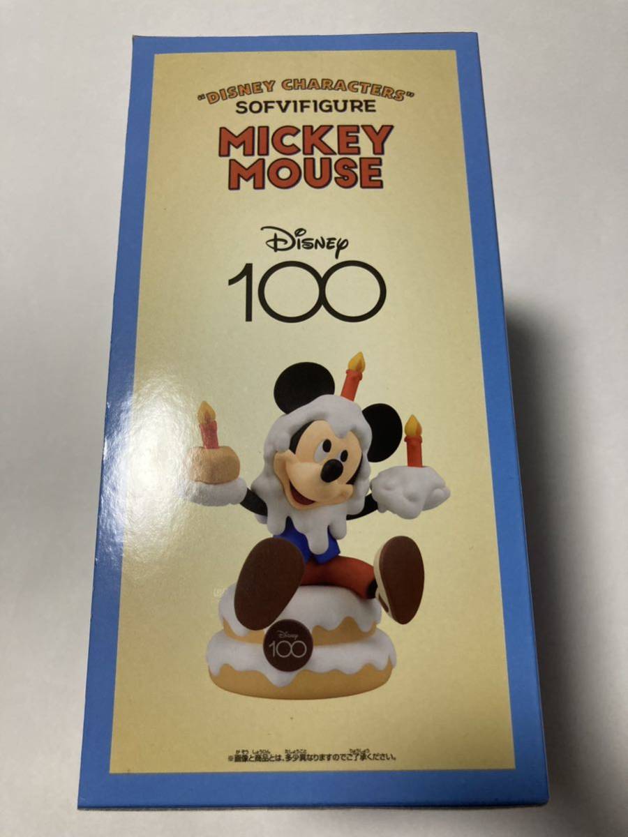  ディズニー キャラクターズ ソフビフィギュア -MICKEY MOUSE- Disney100周年ver. 全1種 フィギュア プライズ 新品 未開封_画像4