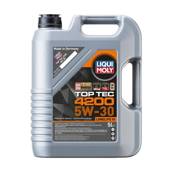 BMW NL25 用 アプルーバル取得 エンジンオイル LIQUI MOLY トップテック4200 5W30 5L リキモリ 20904