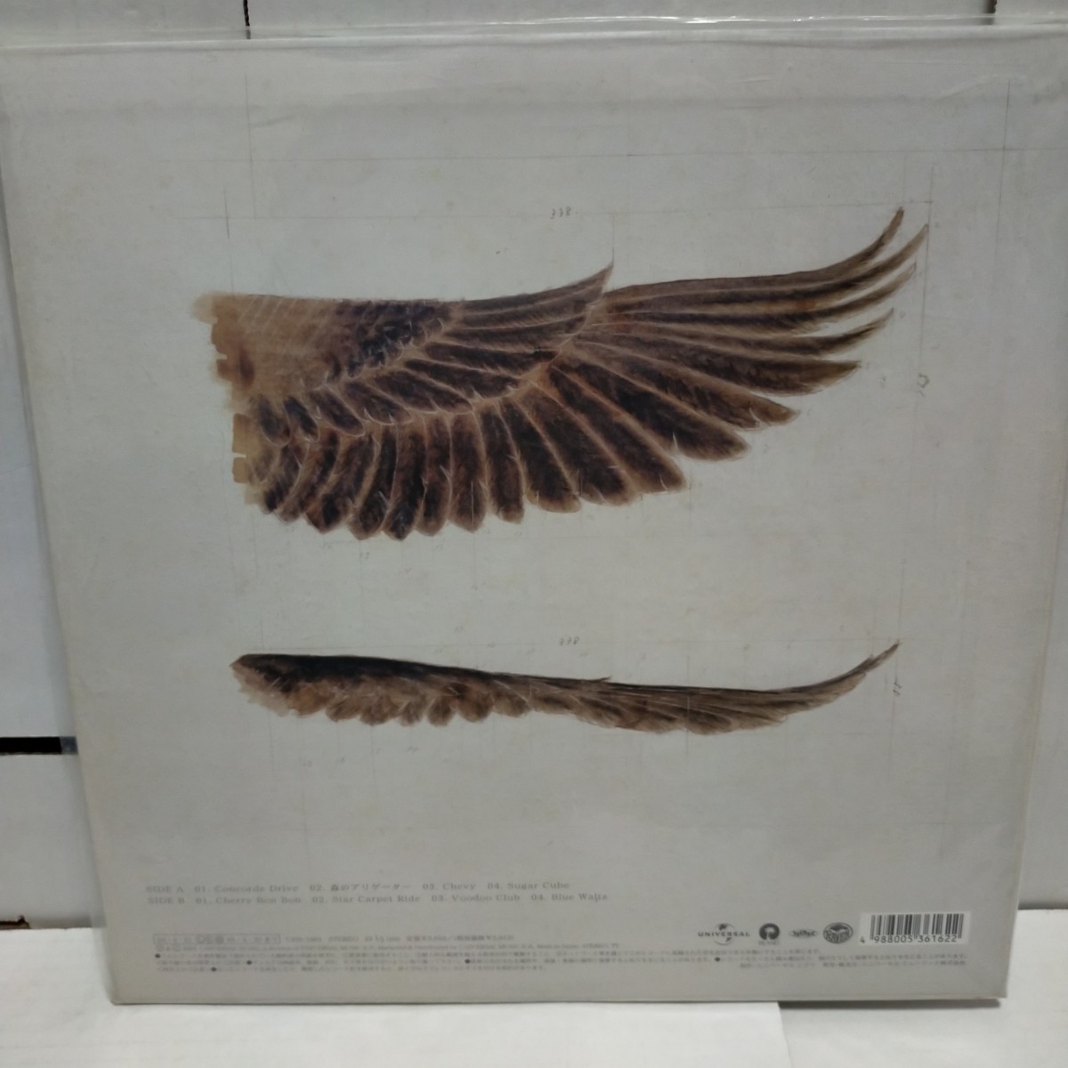 美盤 ステッカー付LP/RAVEN 「限りなく赤に近い黒」UPJI1001