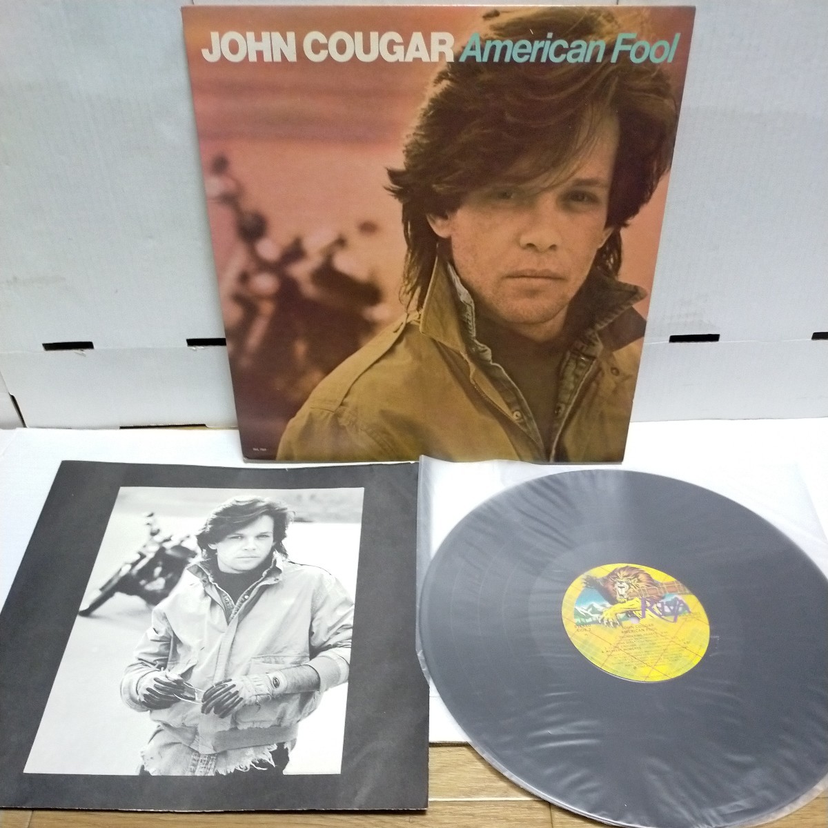 US ORG盤LP/ JOHN COUGAR ジョン・クーガー/ American Fool/両面STERLING刻印有/RVL-7501 John Cougar Mellencamp_画像3