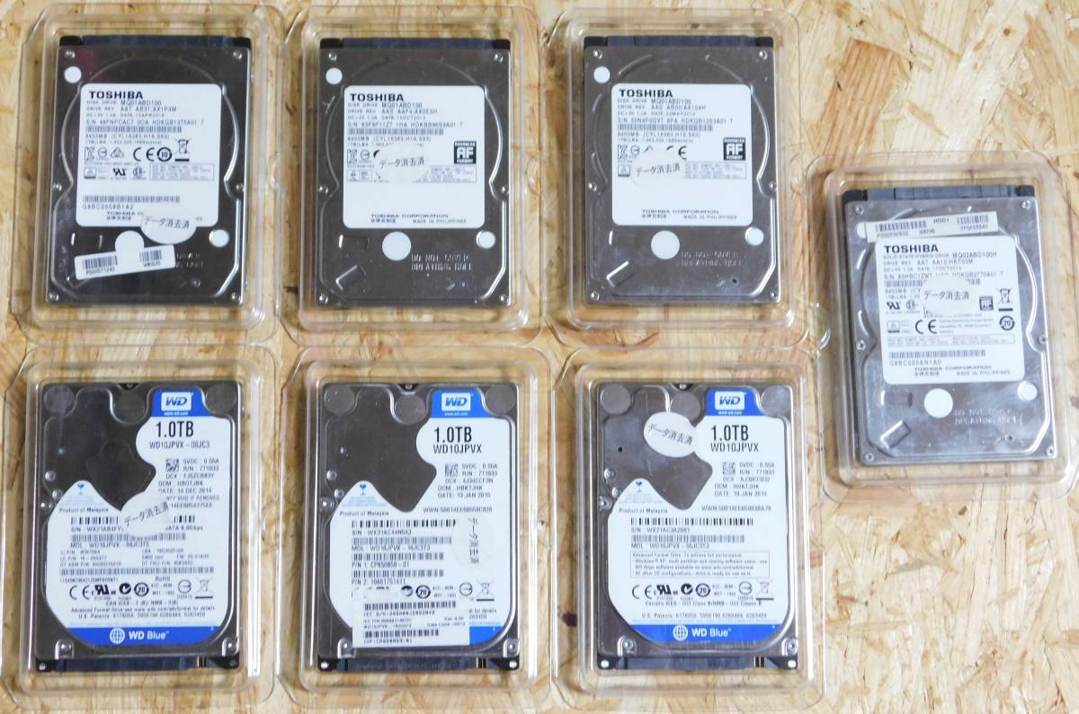 人気沸騰】 □正常判定□7個セット□2.5インチ□HDD1TB(1000GB)×7個