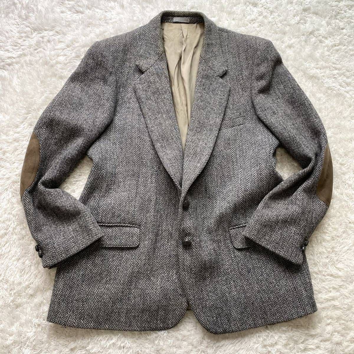 ヘリンボーン Harris Tweed カナダ製 ハリスツイード テーラード