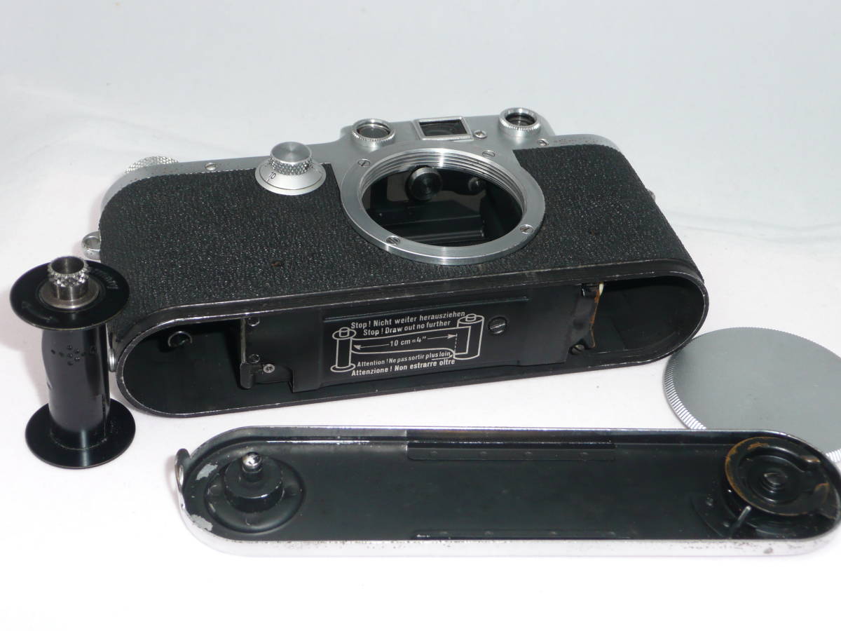 美品 Leica ライカ ⅢC シャークスキン1930年製 バルナック Lマウント 純正スプール付 Ernst Leitz Wetzlar Germany_画像5