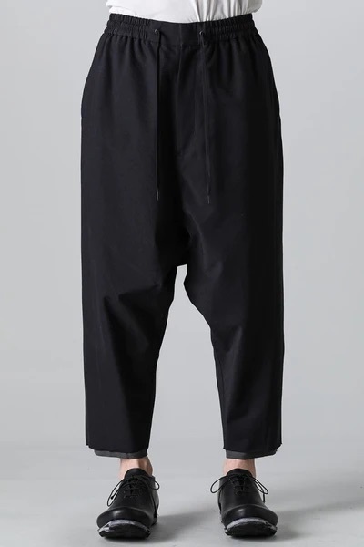 今年も話題の 着用1回DEVOA PTN-IRKL-Blackサイズ2定価49500円 ブラック コットン/シルク/ビスコース クロップドパンツ ドロップクロッチ 男性用 今年も話題の 着用1回DEVOA PTN-IRKL-Blackサイズ2定価49500円 ブラック コットン/シルク/ビスコース クロップドパンツ ドロップクロッチ 男性用