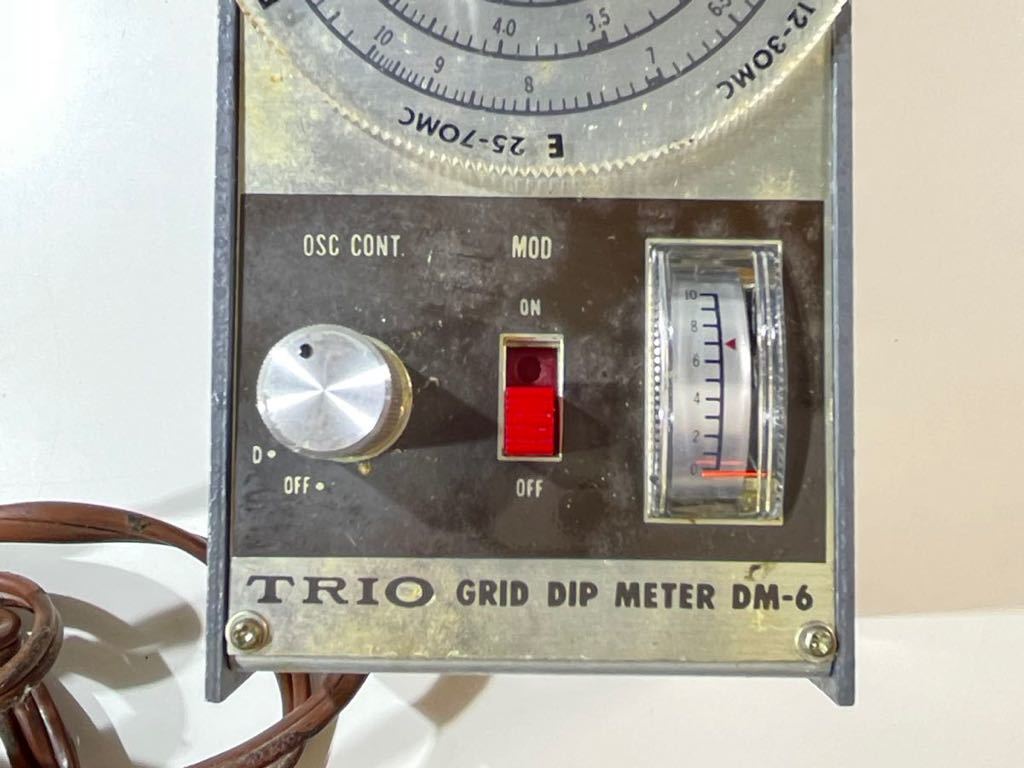 ★TRIO GRID DIP METER DM-6 トリオ グリッド ディップメーター 動作未確認 本体のみ 日本製 部品取り 現状品 ジャンク 中古品 管理I889_画像3