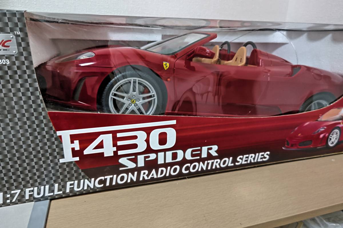 【未開封品】【MJX　R/C】FERRARI　F430 SPIDER 1:7SCALE FULL FUNCTION RADIO CONTROL SERIES_画像2