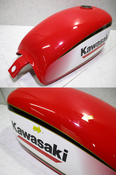 3☆250TR用タンク1016 純正.キャブ車.BJ250F.凹み浅め(カワサキ用