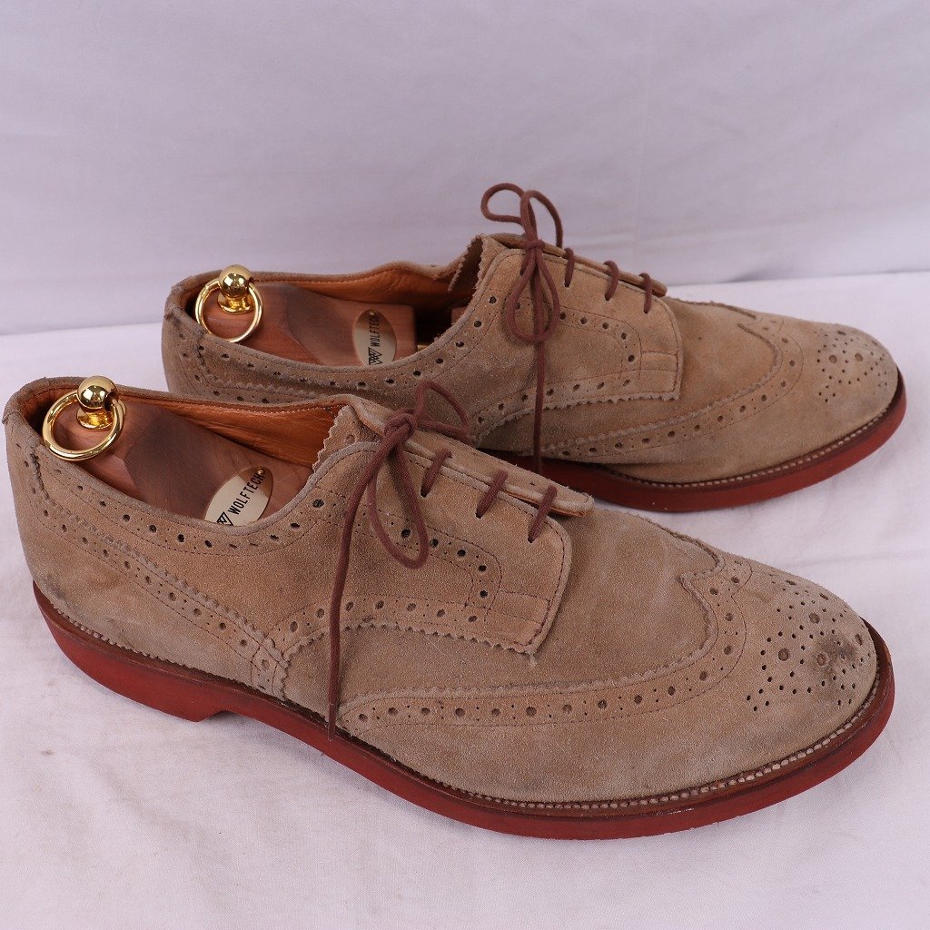  Tricker's 11.5 / suede Wing chip England made brick sole Tricker\'s Britain made suede men's used old clothes ds3833