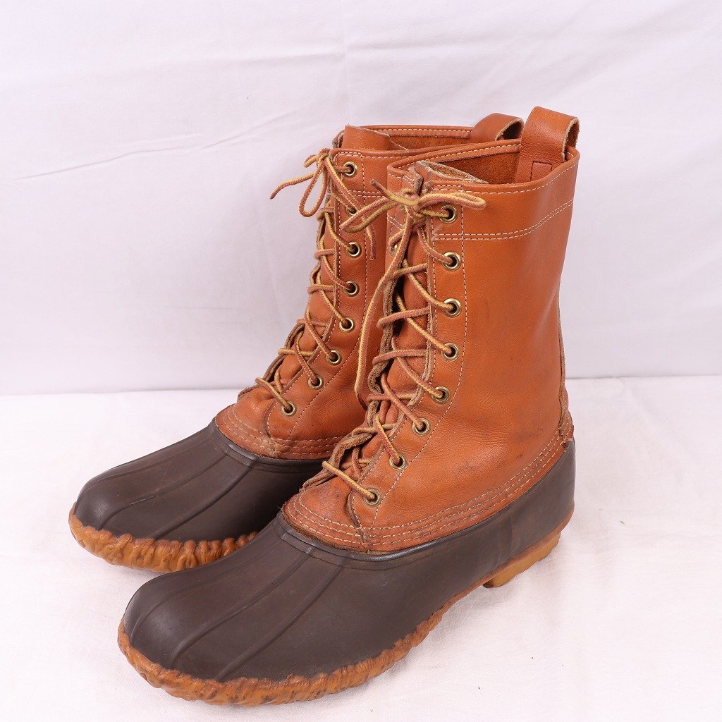 円高還元 / 10 US ビーンブーツ 位 80's 28.0cm bb910 古着 中古 ガムシュー メンズ ヴィンテージ L.L.Bean LLビーン アメリカ製 USA製 8ホール 位 男性用