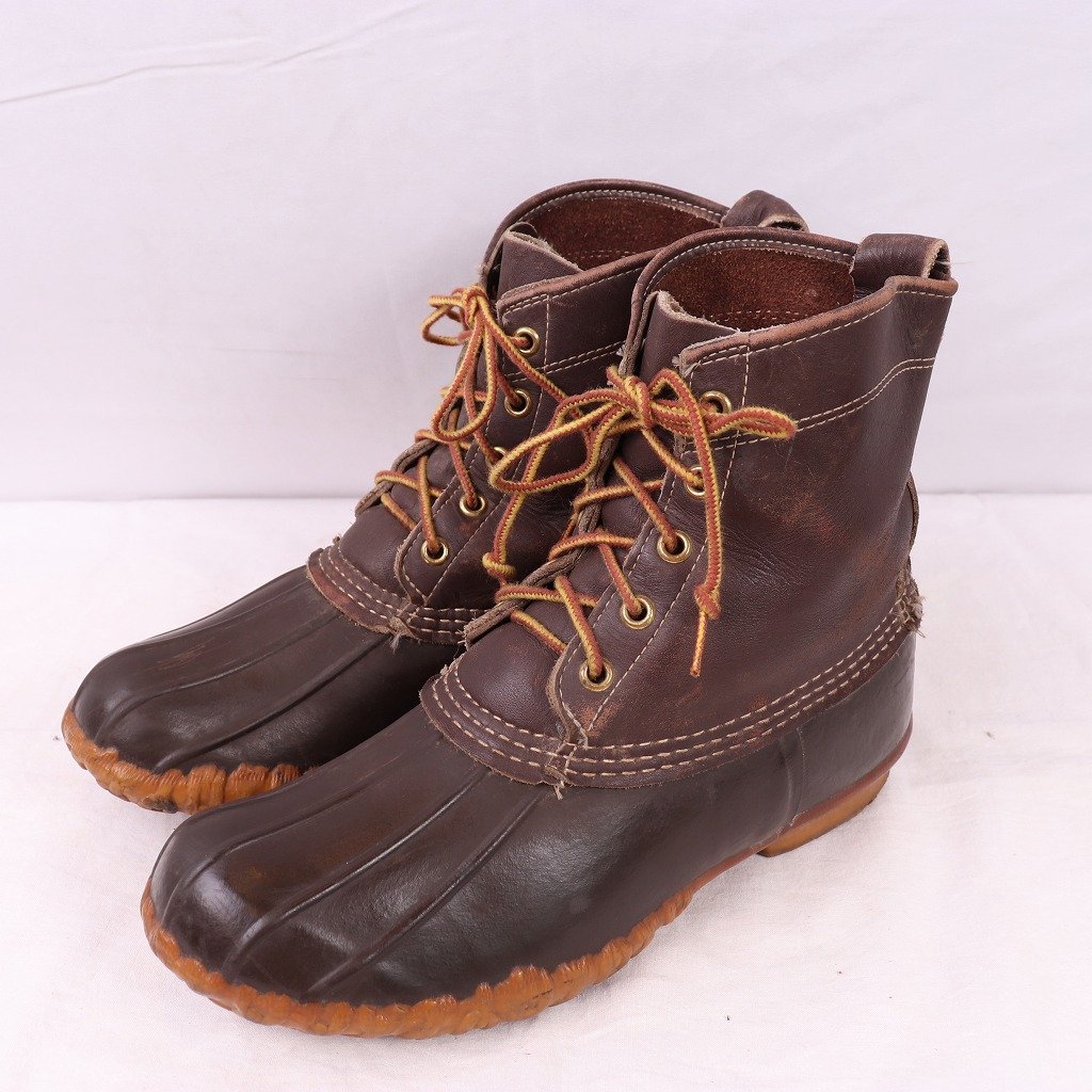 【SEAL限定商品】 メンズ レディース L.L.Bean USA製 LLビーン アメリカ製 位 LM/~25.5cm 9 ウィメンズ ビーンブーツ 位 80's ガムシュー bb911 中古 女性用