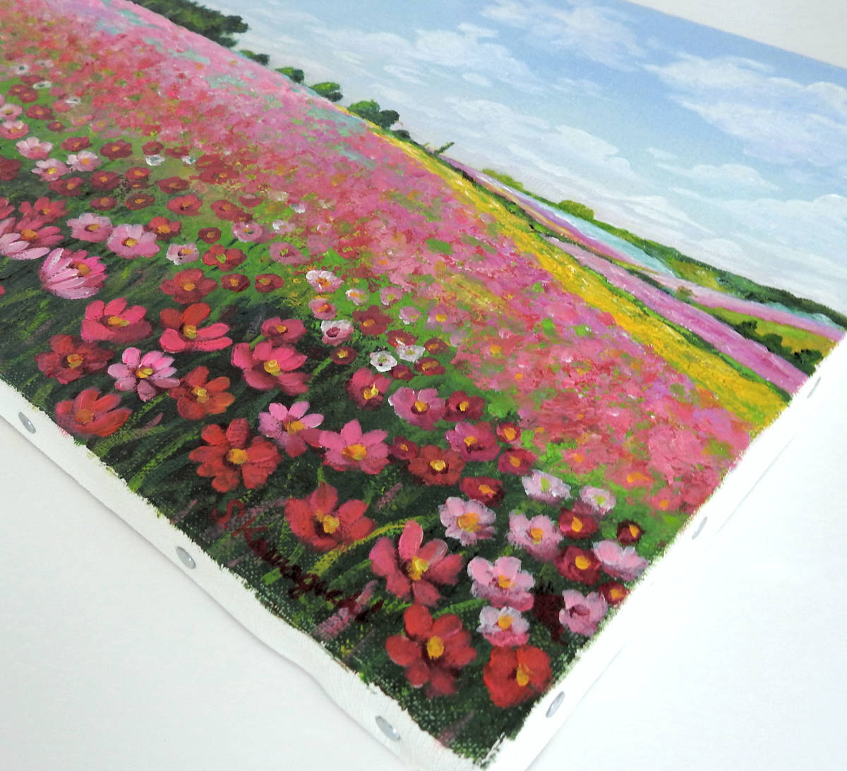 油彩画 F4号 川口里美【花畑】風景画「真作」|Yahoo!フリマ(旧 油彩画 F4号 川口里美【花畑】風景画「真作」|Yahoo!フリマ(旧