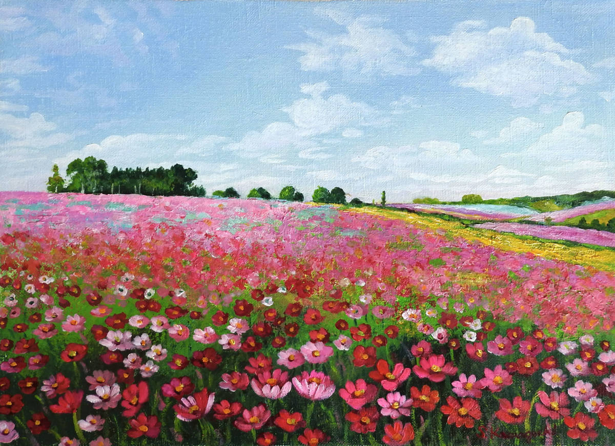 油彩画 F4号 川口里美【花畑】風景画「真作」|Yahoo!フリマ(旧 油彩画 F4号 川口里美【花畑】風景画「真作」|Yahoo!フリマ(旧