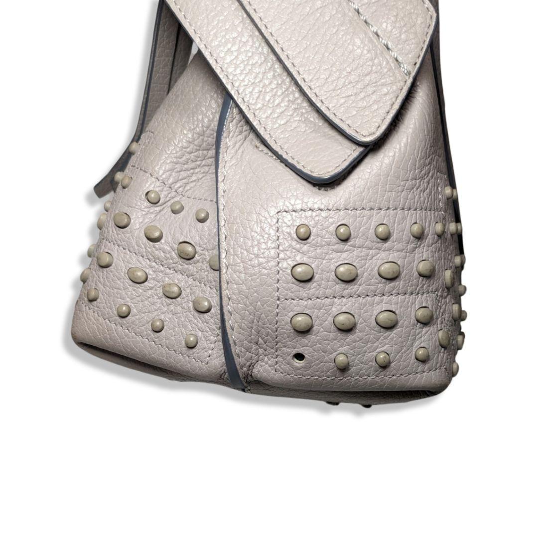 [ superior article ]TOD\'S Tod's wave Large handbag gray 