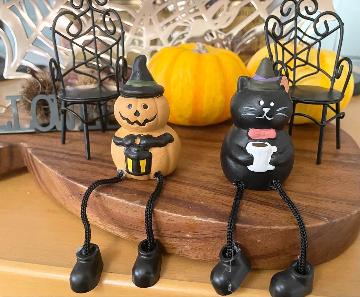 ハロウィン グッズ 黒猫チェア かぼちゃ まとめて - ハロウィン