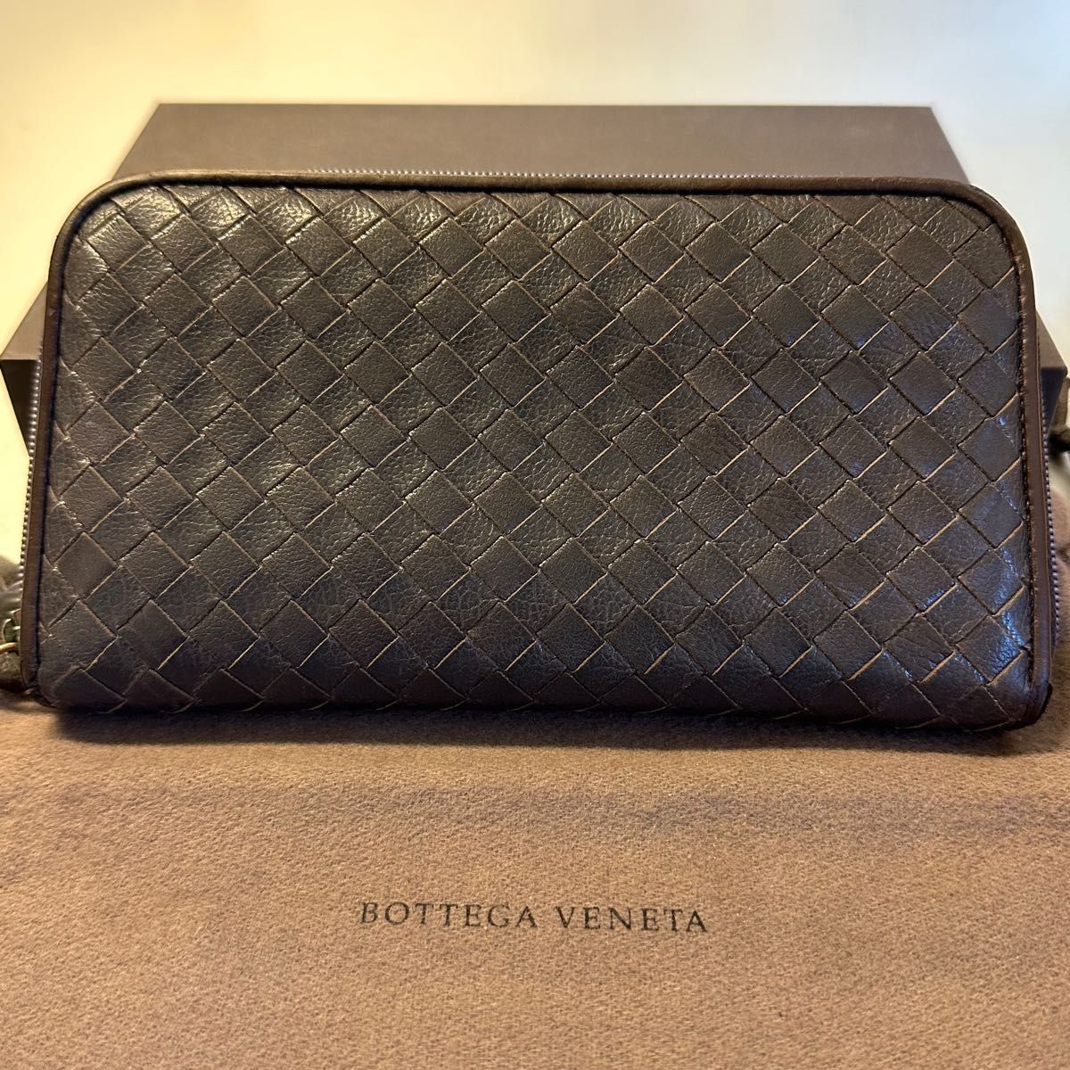 未使用に近い ボッテガヴェネタ BOTTEGA VENETA 財布 長財布 イントレ