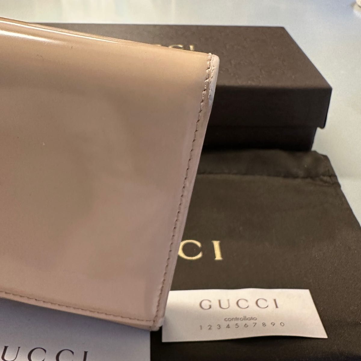 新品同様！　グッチ　GUCCI 財布　長財布　GGスパークリング