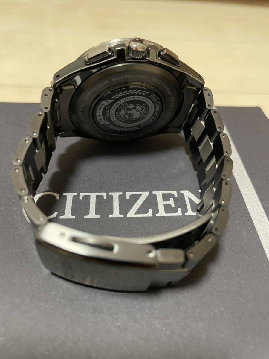 ★ CITIZEN ATTESA AT8165-51E チタン電波ソーラー腕時計 ￥154000 アテッサ 30周年1700本限定品★_画像4