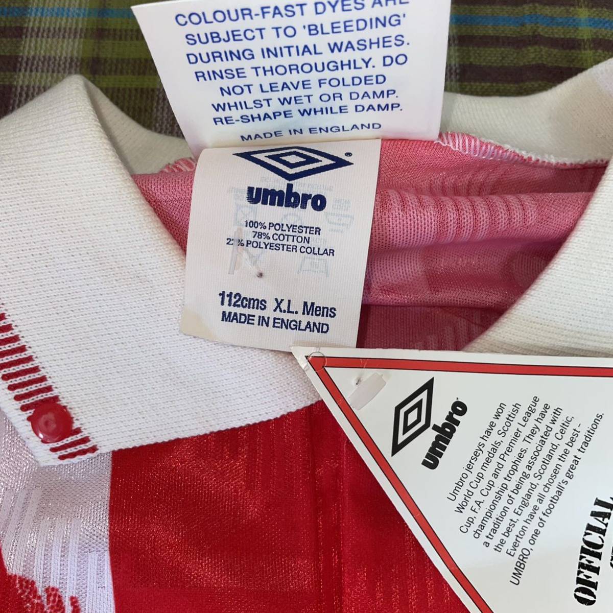 026 UMBRO ナポリユニフォーム91/93 アウェイモデル新品未使用品紙タグ