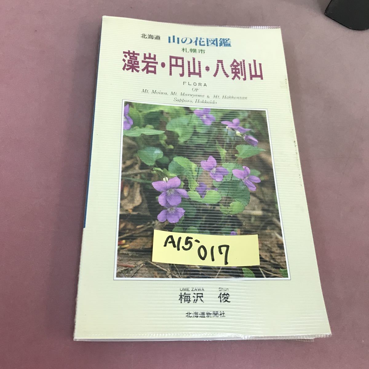 A15-017 北海道 山の花図鑑 札幌市 藻岩・円山・八剣山 梅沢俊 北海道新聞社_画像1