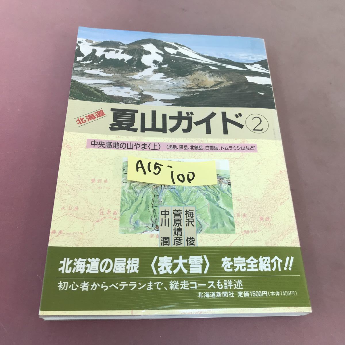 公式の A15-100 北海道 夏山ガイド 2 中央高地の山やま 上 北海道新聞