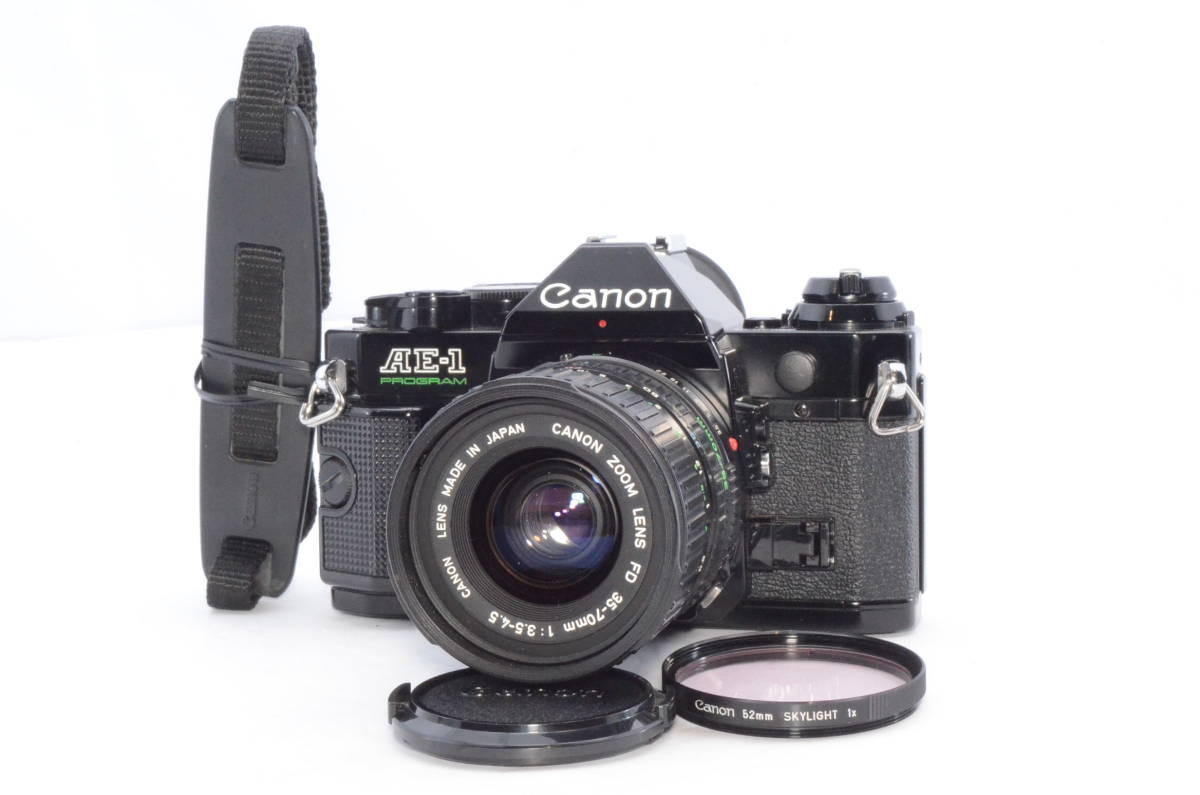 [動作品]キャノン Canon AE-1 PROGRAM ボディ FD 35-70mm F3.5-4.5 レンズ