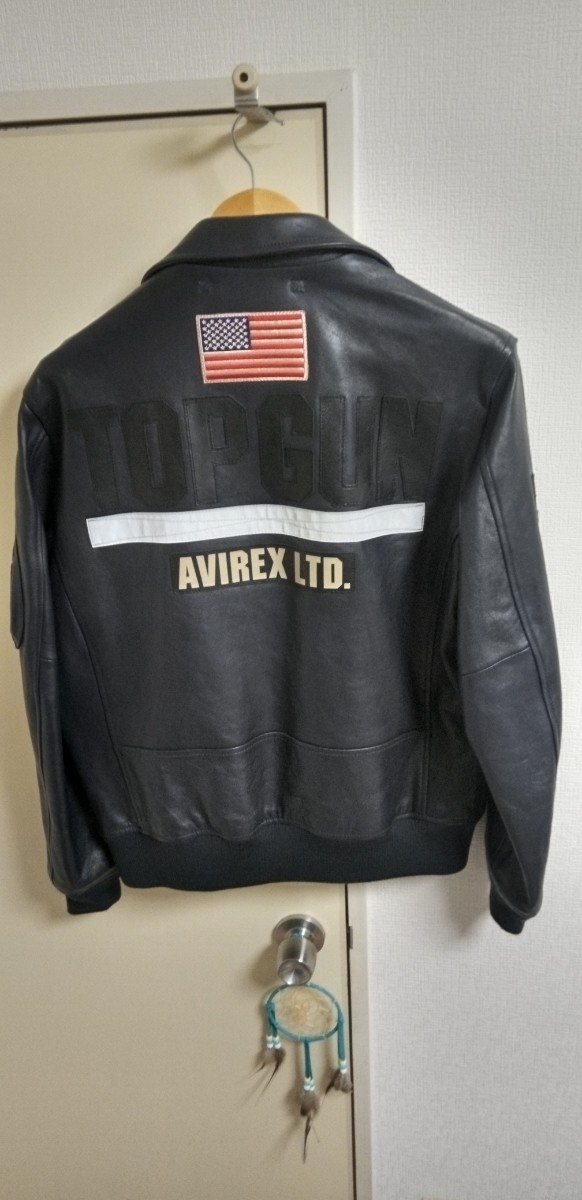 有名ブランド CWU AVIREX レザージャケット 羊革 シャツ