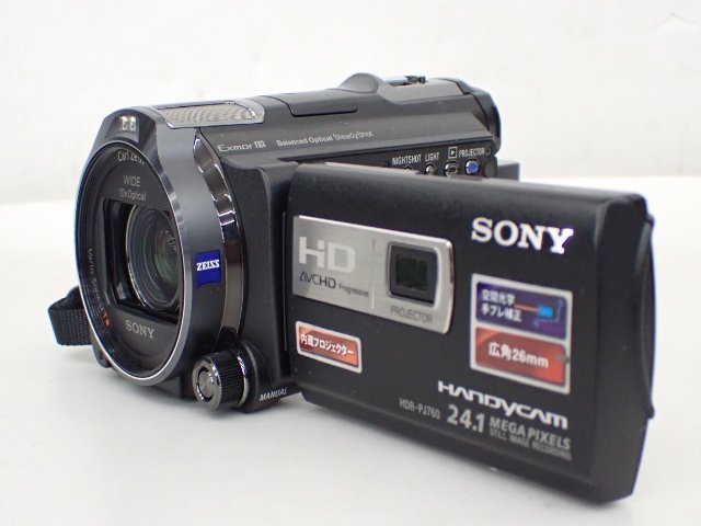 SONY 96GB HDD搭載 デジタルHDビデオカメラレコーダー ハンディカム HDR-PJ760V 2012年製 リモコン付き ソニー ▽ 6B947-7_画像3