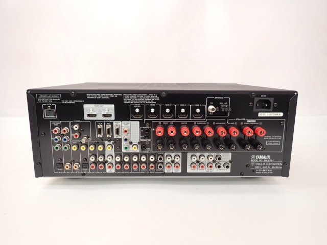 【良品】 YAMAHA ヤマハ 7.1ch対応 AVレシーバー AVアンプ RX-V767 リモコン付き □ 6BCB7-1_画像4