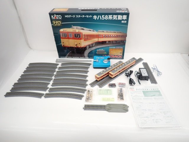 KATO カトー 関水金属 HOゲージ 鉄道模型 3-004 HO スターターセット キハ58系 気動車 ∽ 6C070-3_画像1